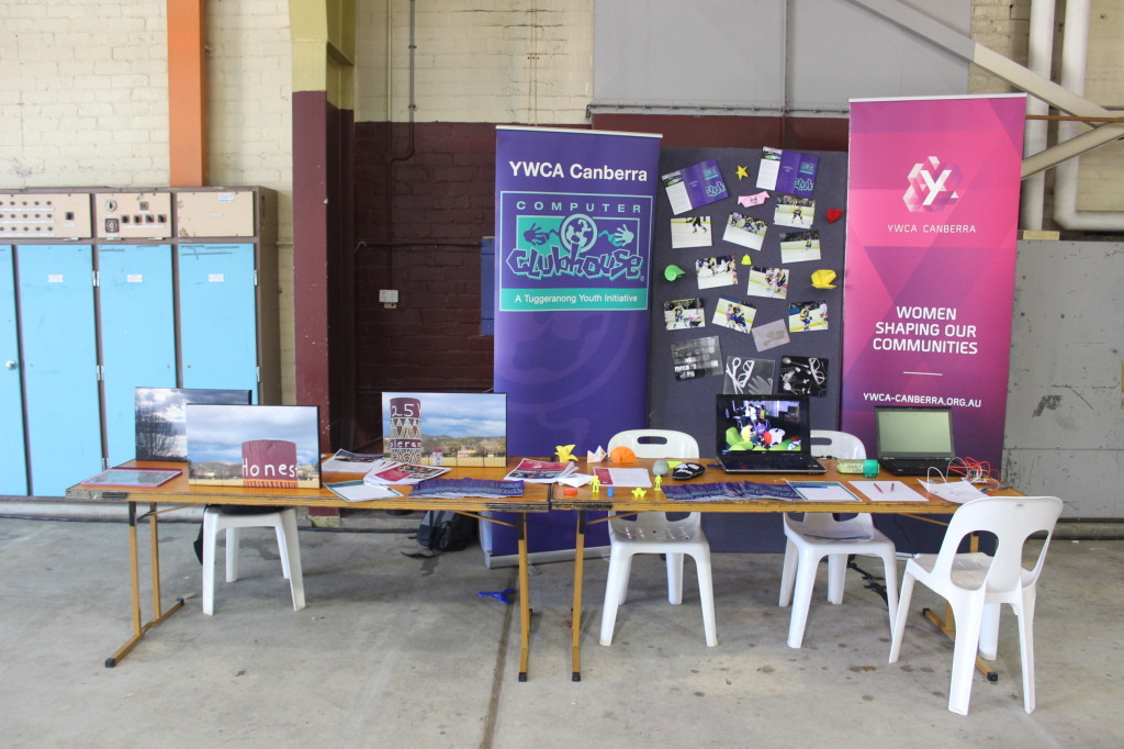 The YWCA Canberra Computer Clubhouse Stall